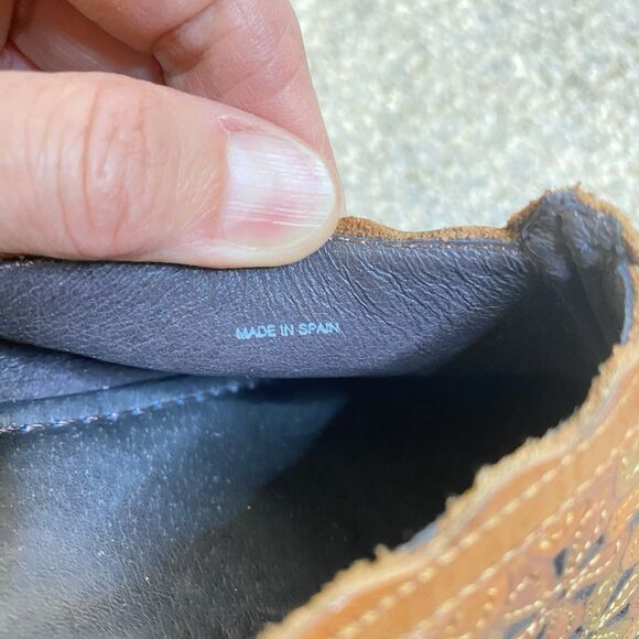 Pikolinos Ramona Mules Women 10 EU 40 Brown Leather Floral Slip On Boho Comfort - Picture 9 of 10